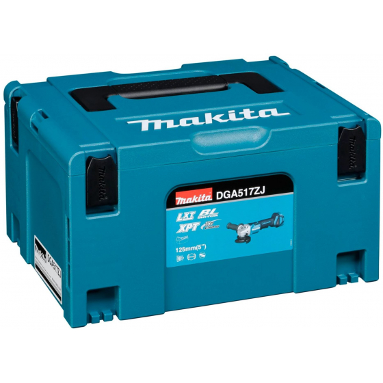 Makita DGA517ZJ Meuleuse Ø125mm 18V Li-Ion Brushless avec coffret Mak-pac