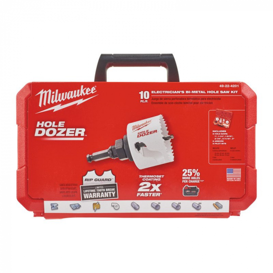 Milwaukee Coffret jeu x6 Scies cloche bi-métal "Hole Dozer" et accessoires (49224201) Milwaukee Coffret jeu x6 Scies cloche bi-métal "Hole Dozer" et accessoires (49224201)