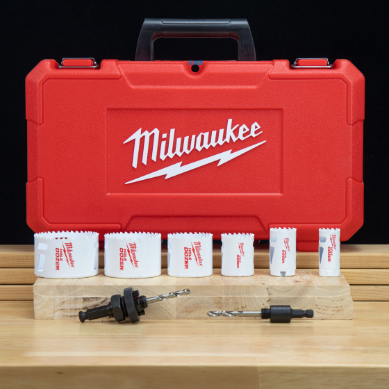 Milwaukee Coffret jeu x6 Scies cloche bi-métal "Hole Dozer" et accessoires (49224201) Milwaukee Coffret jeu x6 Scies cloche bi-métal "Hole Dozer" et accessoires (49224201)