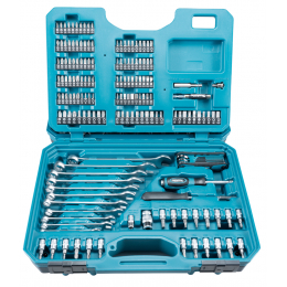 Makita Coffret d'outils 221 pièces avec mallette de transport E-10883