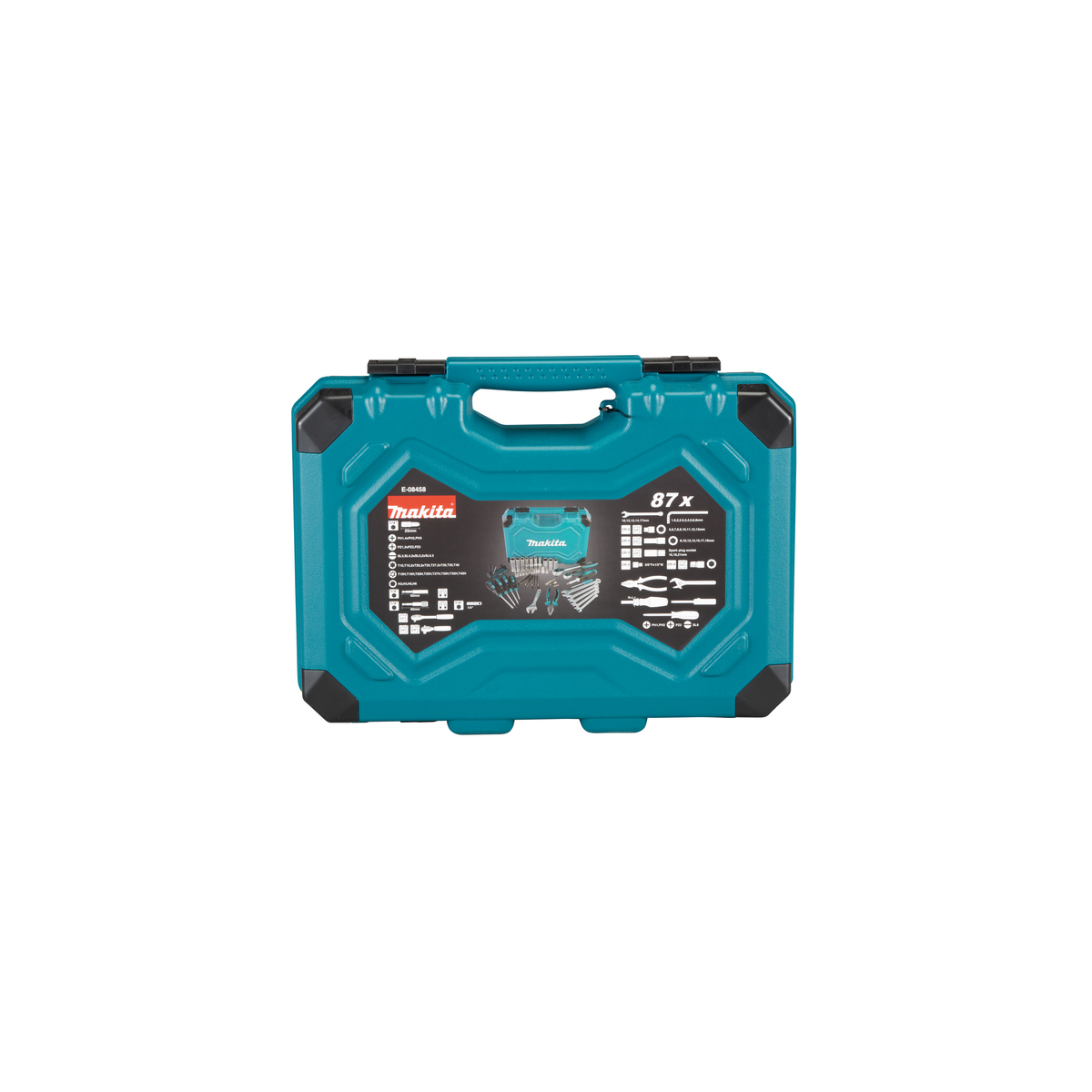 Makita Coffret d'outils 87 pièces avec mallette de transport E-08458