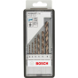 Bosch Coffret de 6 forets à métaux Cobalt DIN 338  RobustLine HSS (2607019924)