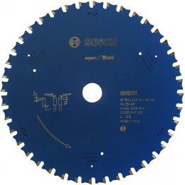 Bosch Lame acier ø190x20x2.0mm 40Dts "expert for steel" (2608643056)