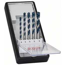 Bosch Coffret de 5 forets béton Robustline CYL-5: 4 à 8mm (2608588165)