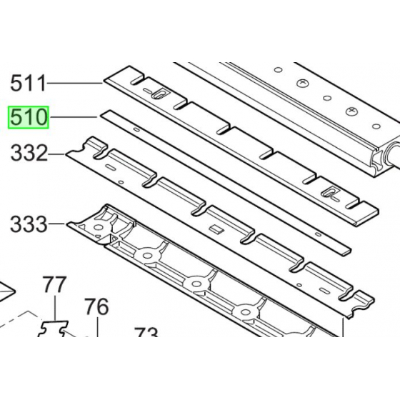 Milwaukee Lot de 2 fers réversibles 320mm pour rabot PR320 & L1000TB (4931440610)