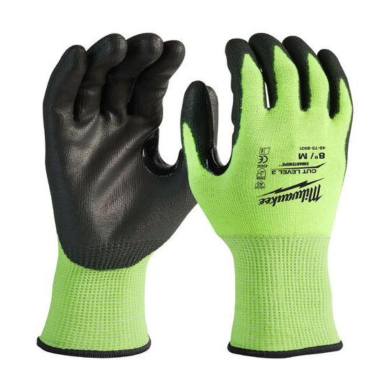 Milwaukee Gants Haute-visibilité & anti-coupure de niveau 3C