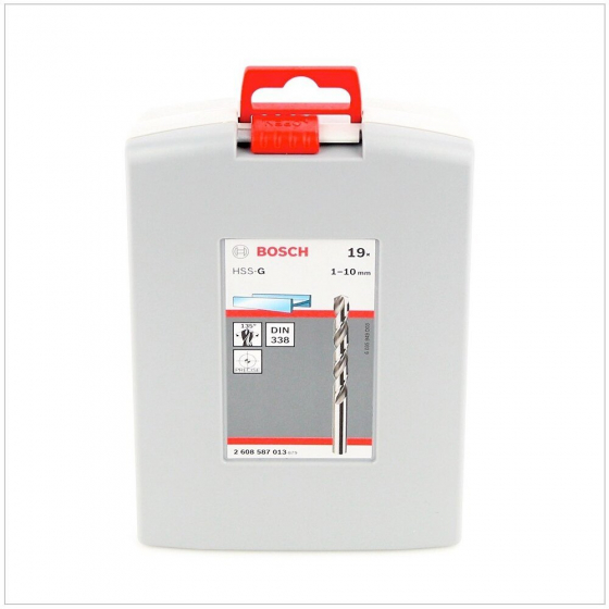 Bosch Coffret de 19 forets à métaux HSS-G 1.0 à 10.0 mm (2608587013)