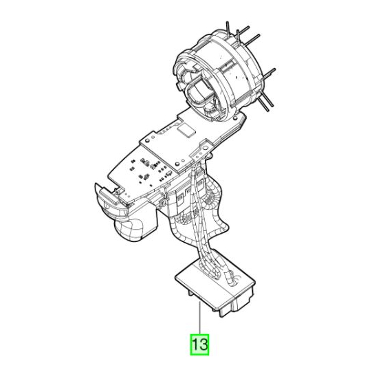 Milwaukee Interrupteur complet perceuse M18CBLDD, M18CBLPD (4931465900)