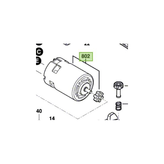 Bosch Moteur à Courant Continu 18V pour meuleuse AdvancedGrind 18 (160702268L)