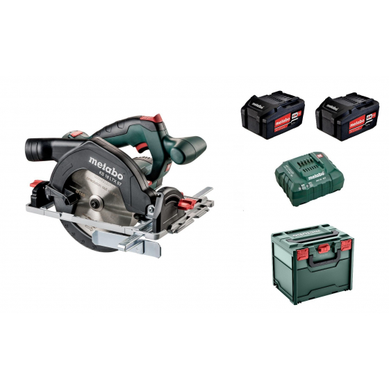 Metabo KS 18 LTX 57 Scie circulaire 18V ø165mm 2X5.2AH LI-POWER avec coffret metaBOX (601857700) Metabo KS 18 LTX 57 Scie circulaire 18V ø165mm 2X5.2AH LI-POWER avec coffret metaBOX (601857700)