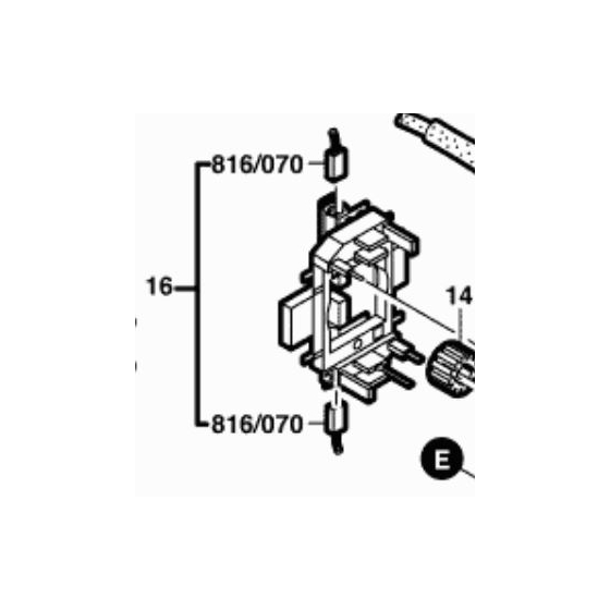 Bosch Paire de charbons avec support pour scie sauteuse et taille-haies (1600A012AZ)