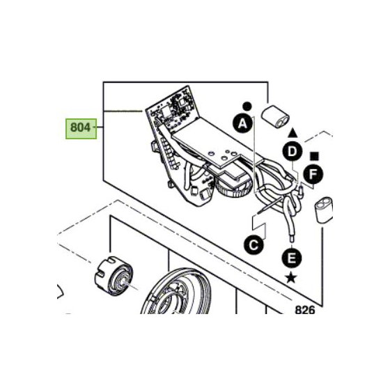 Bosch Platine électronique pour meuleuse AdvancedGrind 18 (1600A01V4N)