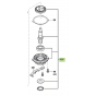 Bosch Flasque de palier pour meuleuse AdvancedGrind 18 (16058080CS)