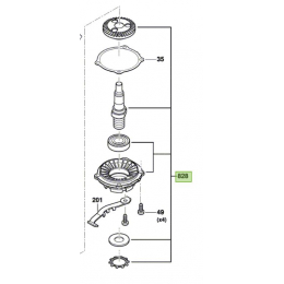 Bosch Flasque de palier pour meuleuse AdvancedGrind 18 (16058080CS)