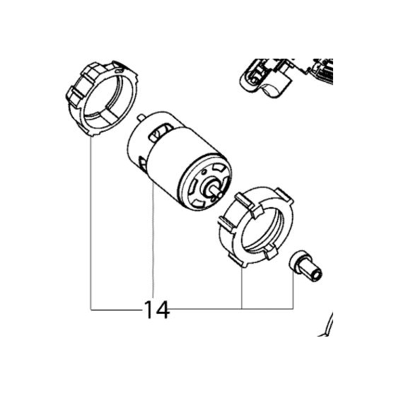 Metabo Moteur 18V pour souffleur AG18 (316093190)