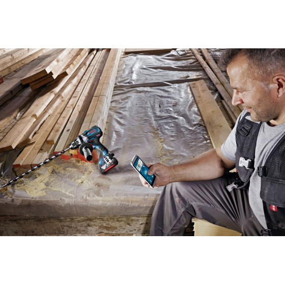 Bosch GSR 18V-110 C Perceuse, Visseuse 18V 2x5.0Ah avec coffret L-Boxx (0615A500E3)