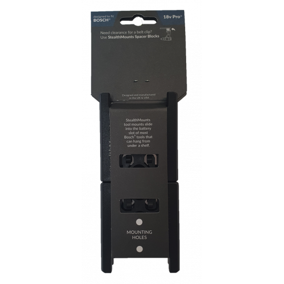 StealthMounts Supports de machines Bosch 18v 4-pack NOIR TM-BO18-BLK-4 StealthMounts Supports de machines Bosch 18v 4-pack NOIR TM-BO18-BLK-4