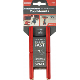 StealthMounts Supports de machines Milwaukee 18v 4-pack ROUGE TM-MW18-RED-4