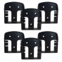 StealthMounts Supports de batterie Metabo,Mafell, CAS 18v 6-pack NOIR BM-CAS18-BLK-6