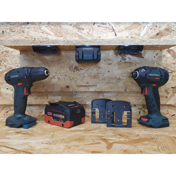 StealthMounts Supports de batterie Metabo,Mafell, CAS 18v 6-pack NOIR BM-CAS18-BLK-6 StealthMounts Supports de batterie Metabo,Mafell, CAS 18v 6-pack NOIR BM-CAS18-BLK-6