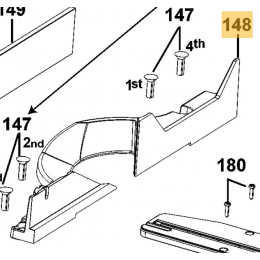 DeWalt Guide arrière pour scie à onglets D27113 (N140120)