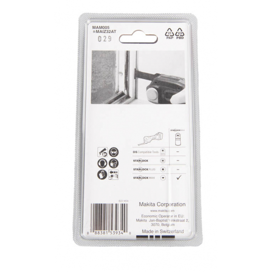 Makita B-66444 Lames Scie Plongeante TC/HM carbure STARLOCK MAX pour métal (32x70mm)