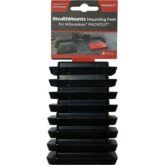 StealthMounts Supports de fixations Packout Milwaukee 8-pack NOIR PAC-F-01-8 StealthMounts Supports de fixations Packout Milwaukee 8-pack NOIR PAC-F-01-8