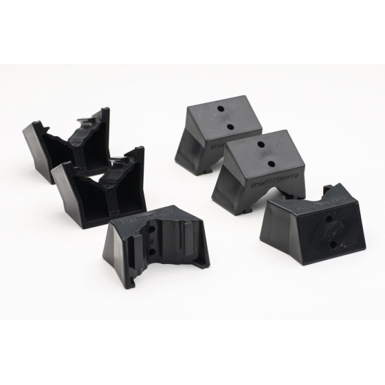 StealthMounts Supports de batteries Milwaukee 12v 6-pack NOIR BM-MW12-BLK-6