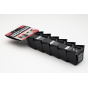 StealthMounts Supports de batteries Milwaukee 12v 6-pack NOIR BM-MW12-BLK-6