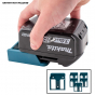 StealthMounts Supports de batteries Makita 18V 6-pack BLEU BM-MK18-BLU-6