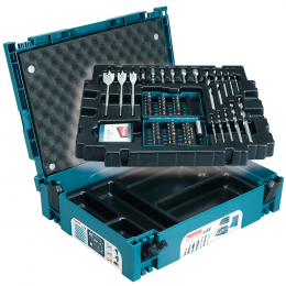Makita B-43044 Set de foret et d'accessoires de vissage 66 pièces en coffret MAKPAC