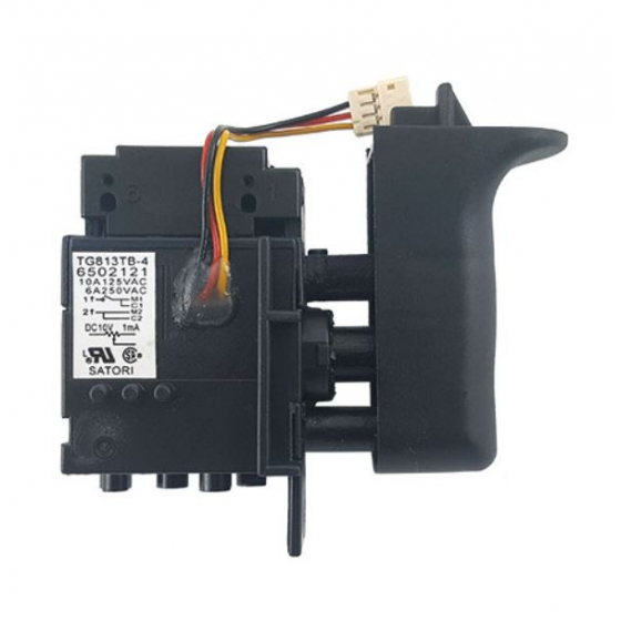 Makita Interrupteur TG813TB-4 pour perceuse HP2070, HP2070F, HP2071, HP2071F (50212-1)