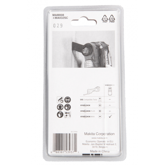 Makita B-66472 Lame de déjointage STARLOCK MAX (32x60mm)