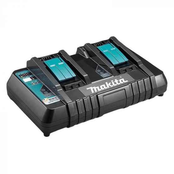 Makita DC18RD Chargeur 14.4v à 18v Li-ion Double Batteries 196933-6 (Chargeur Seule)