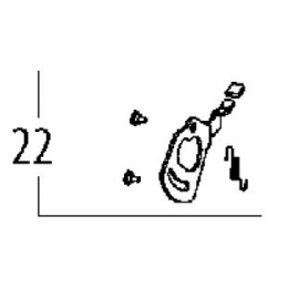 Metabo Dispositif d’arrêt de broche complet pour scie TS254, TS216 (316052510)