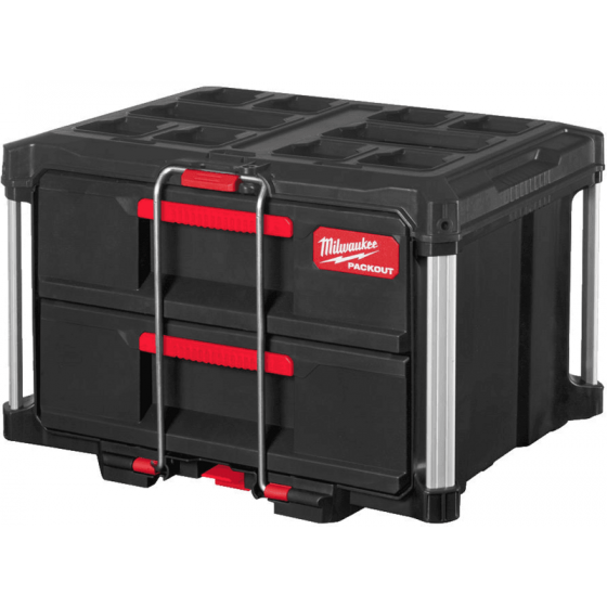 Milwaukee Set Packout Starter x1 Trolley + x1 Coffret 2 tiroirs + x1 organisateur Slim (4932479957)