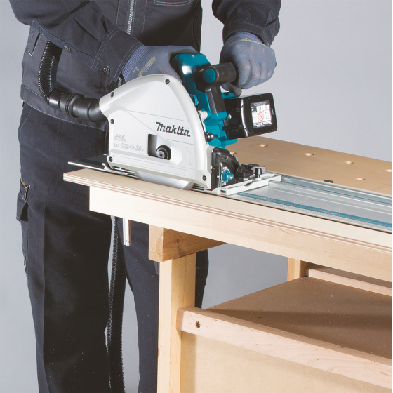 Makita DSP600ZJ Scie plongeante 36V 2x18V Li-ion ø165mm (Machine seule)
