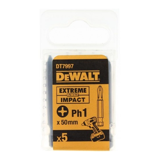Dewalt DT7997 Embouts de vissage 50mm Impact PH1