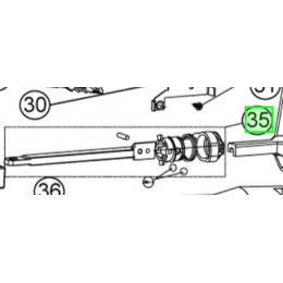 Ryobi Axe d'entraînement de scie sabre RRS1801M, RRS1801L26S (5131029512)