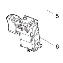 Makita Interrupteur FA014-20/1WEZ-009 pour souffleur DUB185, DUB186 (632R69-0)