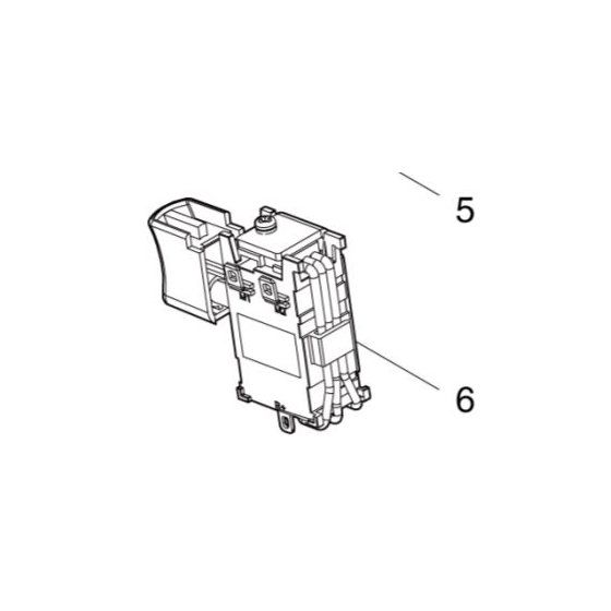 Makita Interrupteur FA014-20/1WEZ-009 pour souffleur DUB185, DUB186 (632R69-0)