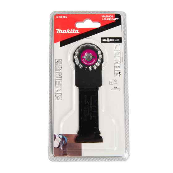 Makita B-66450 Lame Scie Plongeante TC/HM carbure STARLOCK MAX (32x70mm)