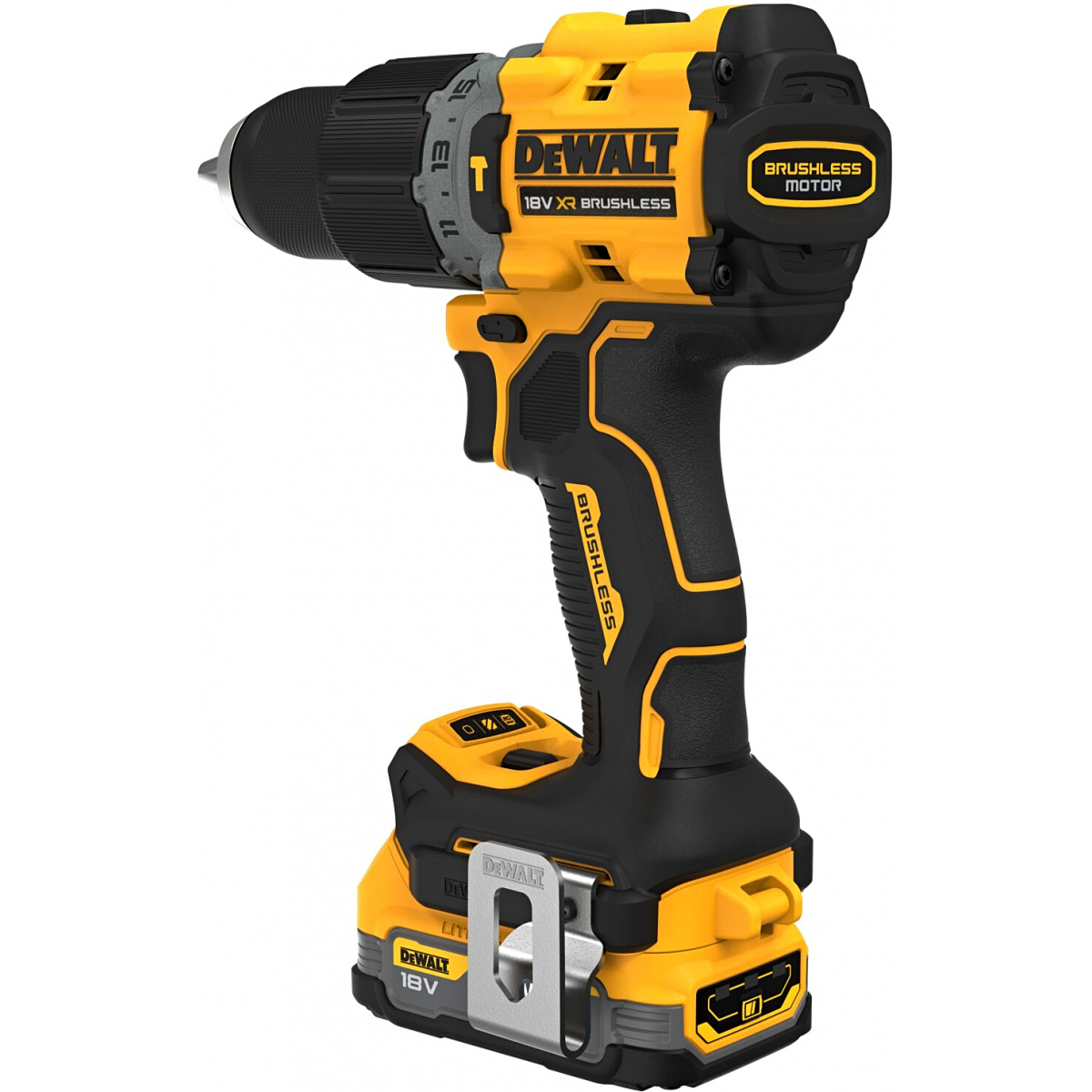 DeWalt DCD805E2TQW Perceuse, Visseuse percussion 18V XRP 2x1.7Ah POWERSTACK avec coffret TSTAK