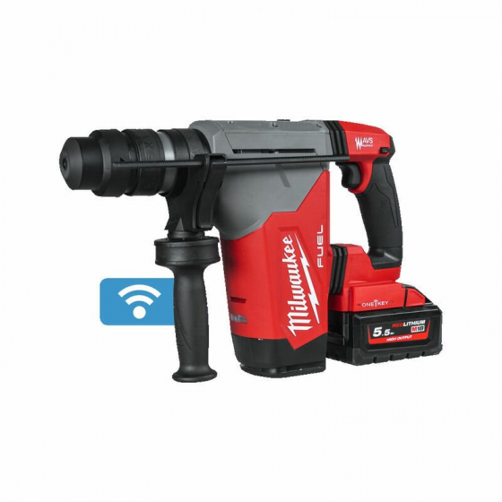 Milwaukee M18 ONEFHPX-552X Perforateur, burineur SDS+ 32mm FUEL 18V 5.0J 2x5.5Ah avec mandrin FIXTEC (4933478496) Milwaukee M18 ONEFHPX-552X Perforateur, burineur SDS+ 32mm FUEL 18V 5.0J 2x5.5Ah avec mandrin FIXTEC (4933478496)