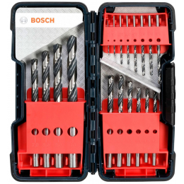 Bosch Coffret de 18 Forets à métaux Point TeQ ø1 à 10mm ToughBox (2608577350)