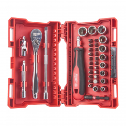 Milwaukee Coffret clés et douilles à cliquet 1/4" (4932479096)