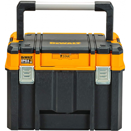 DeWALT Coffret T-STAK IP54 Grande contenance avec organiseur et longue poignée (DWST83343-1) DeWALT Coffret T-STAK IP54 Grande contenance avec organiseur et longue poignée (DWST83343-1)