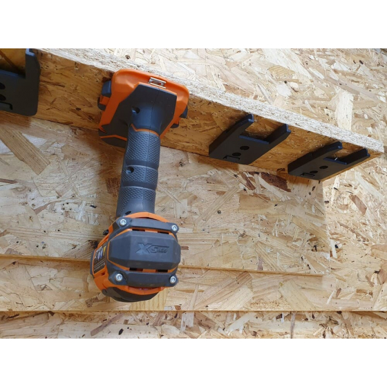 StealthMounts Supports de machines AEG & Ridgid 18v 4-pack NOIR TM-AR18-BLK-4 StealthMounts Supports de machines AEG & Ridgid 18v 4-pack NOIR TM-AR18-BLK-4