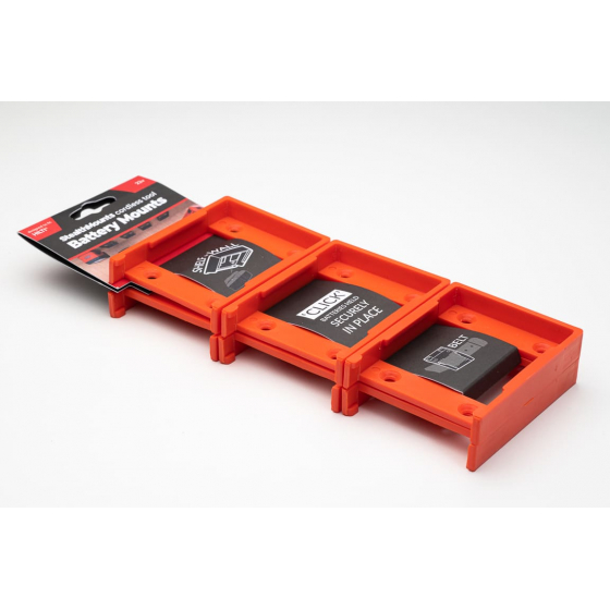 StealthMounts Supports de batteries Hilti 22V 6-pack Orange BM-HT22-ORG-6