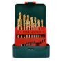 Metabo Coffret 19 pièces forets hélicoïdaux HSS-TIN (627156000)